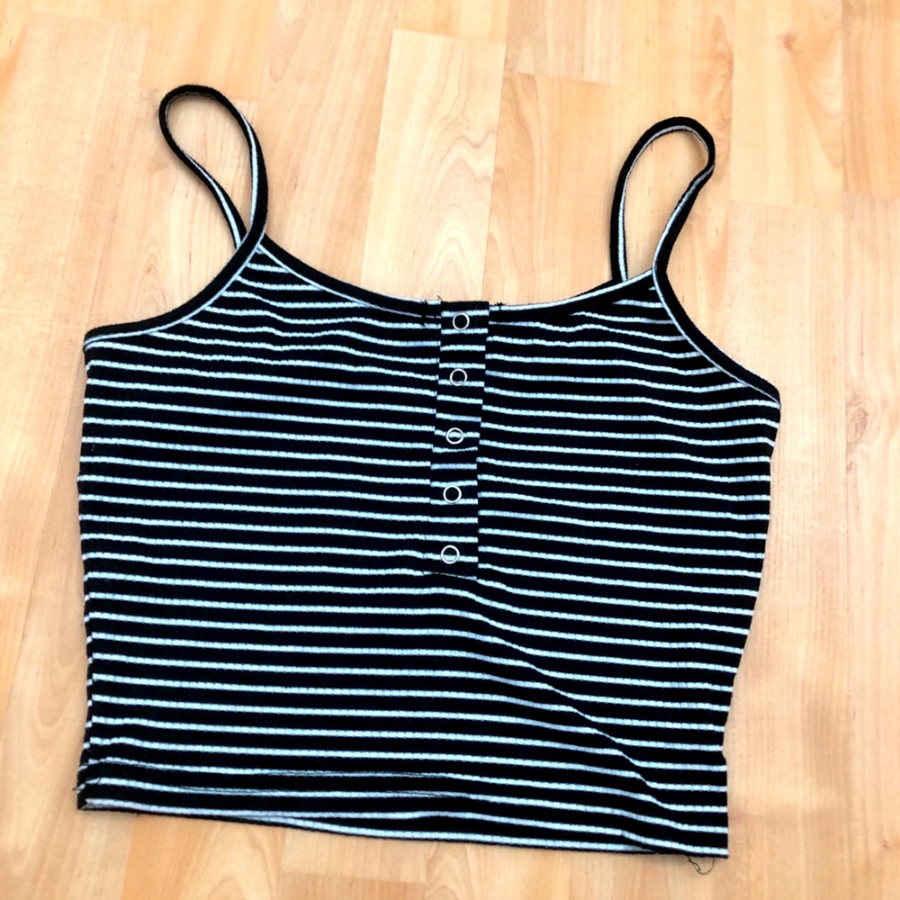 Cute black and white tank top
